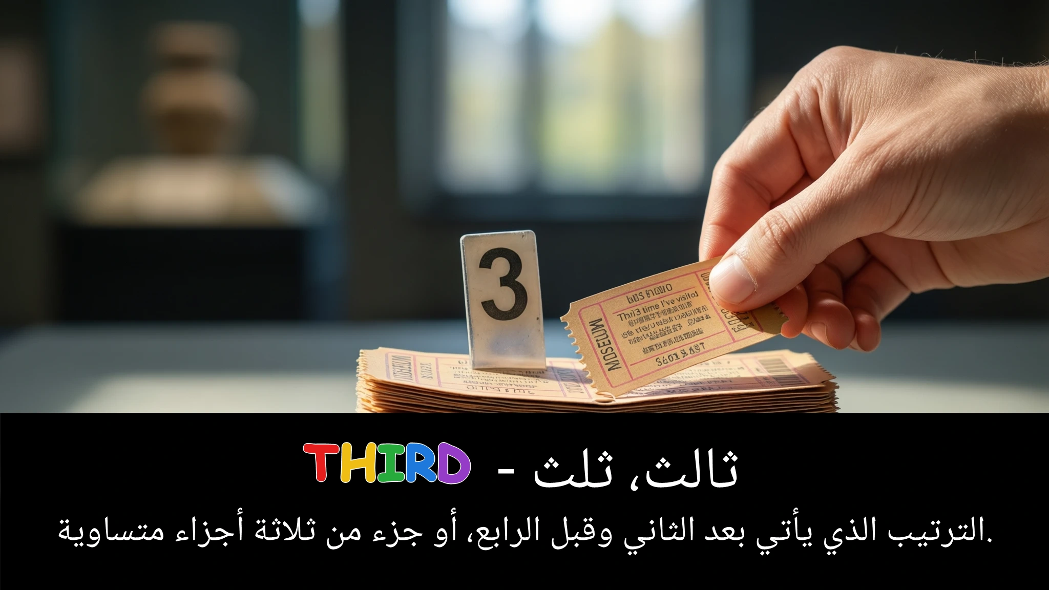 Arabic Illustration for third